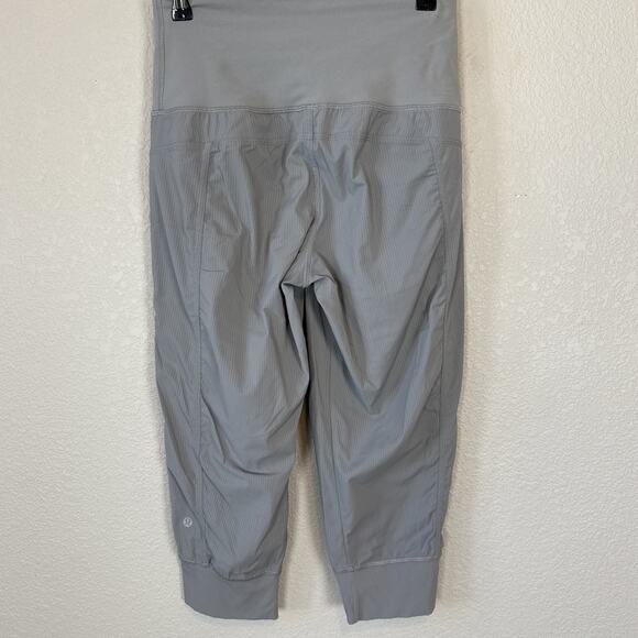 Lululemon In Flux Crop Pants Joggers Size 6 Slate Gray Pockets - Picture 5 of 7